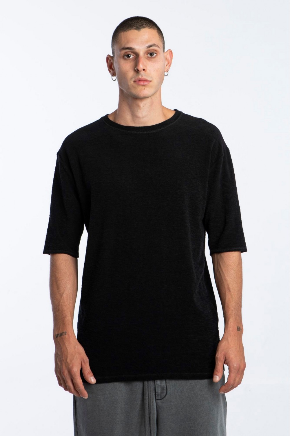 Tshirt Πετσέτα Μαύρο