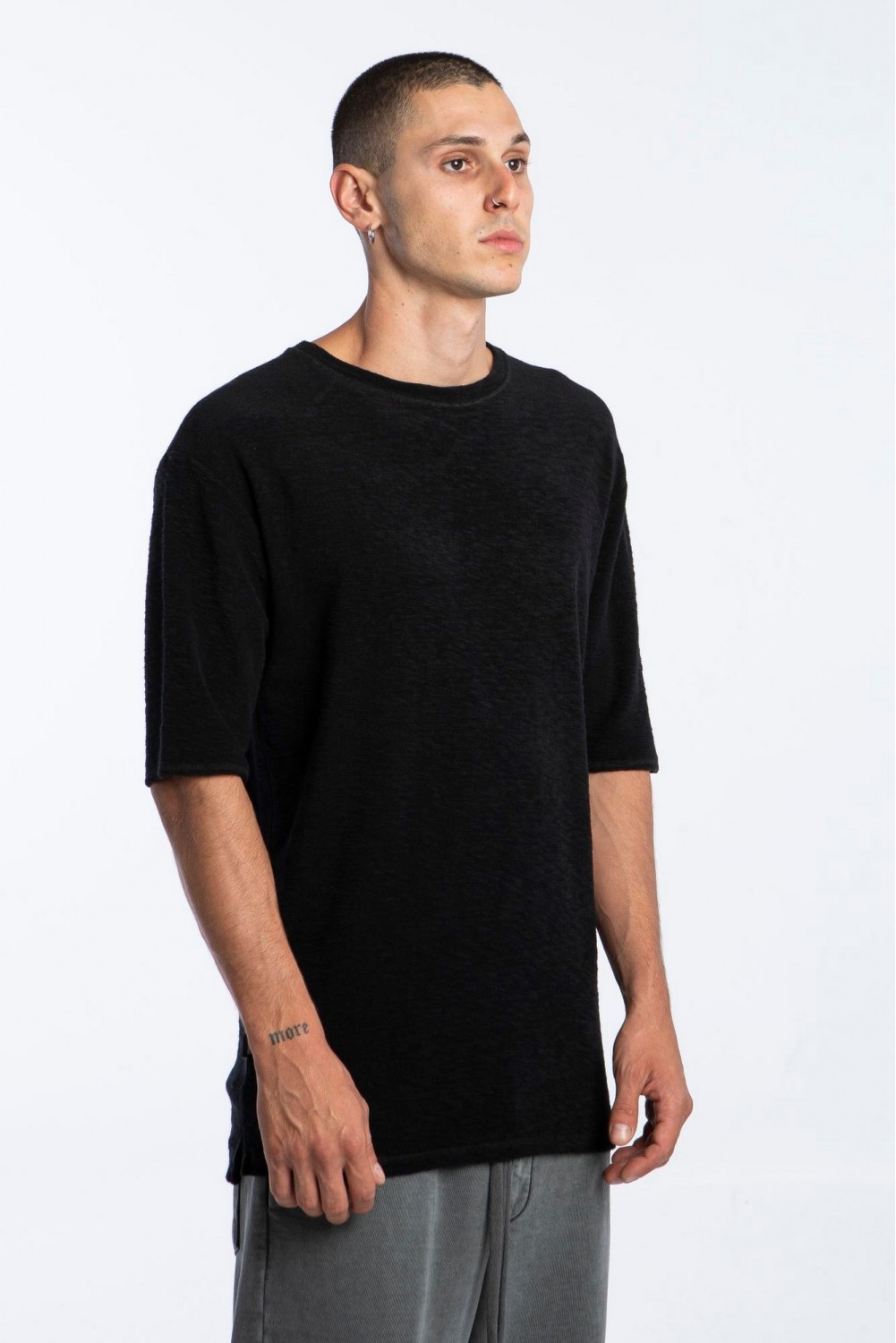 Tshirt Πετσέτα Μαύρο