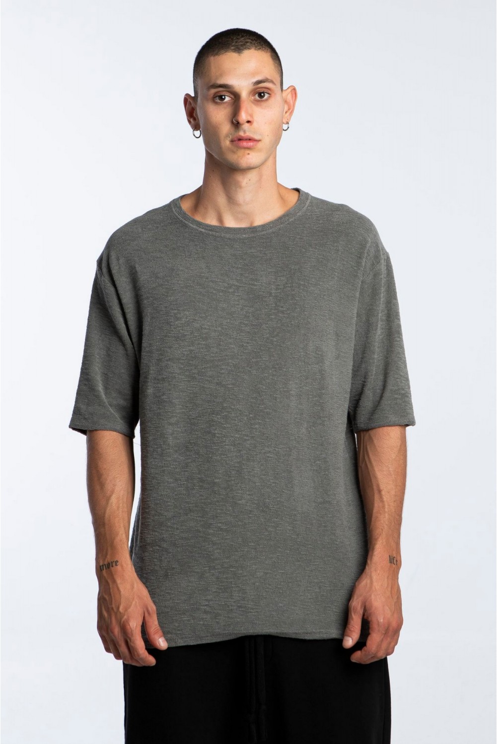 Tshirt Πετσέτα Γκρί