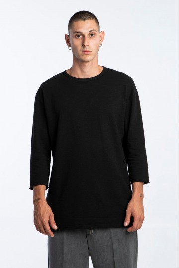  Tshirt Μπουκλέ Trois Quarts Μαύρο