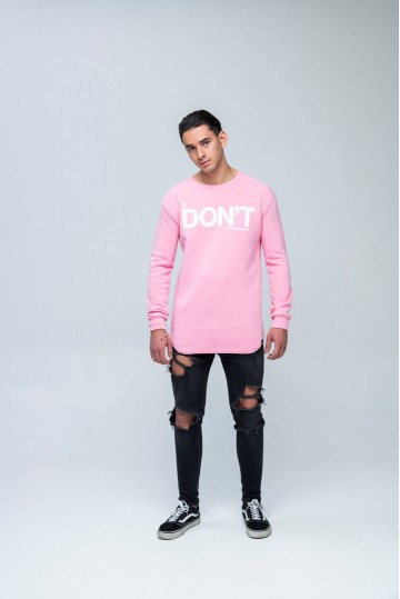 DON'T LS Sweat Pink