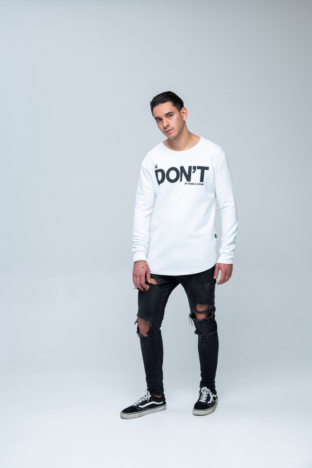 DON'T LS Sweat White